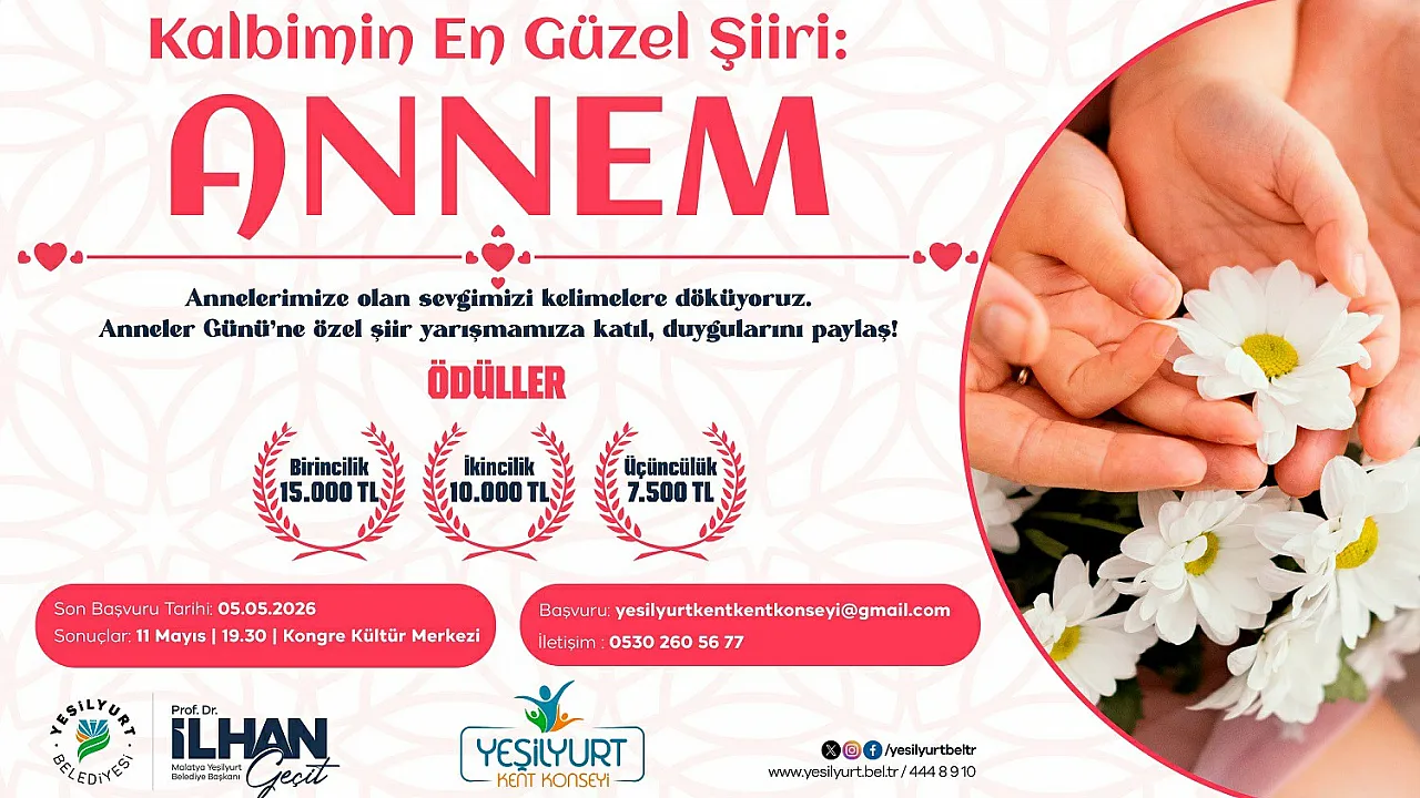 Malatya'da Anneler Günü'ne Özel Yarışma Başvuruları Başladı!
