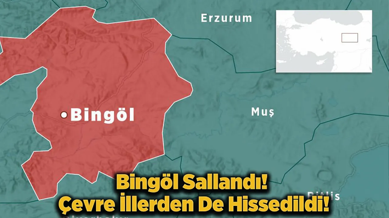 Bingöl'de 4.4 Büyüklüğünde Deprem