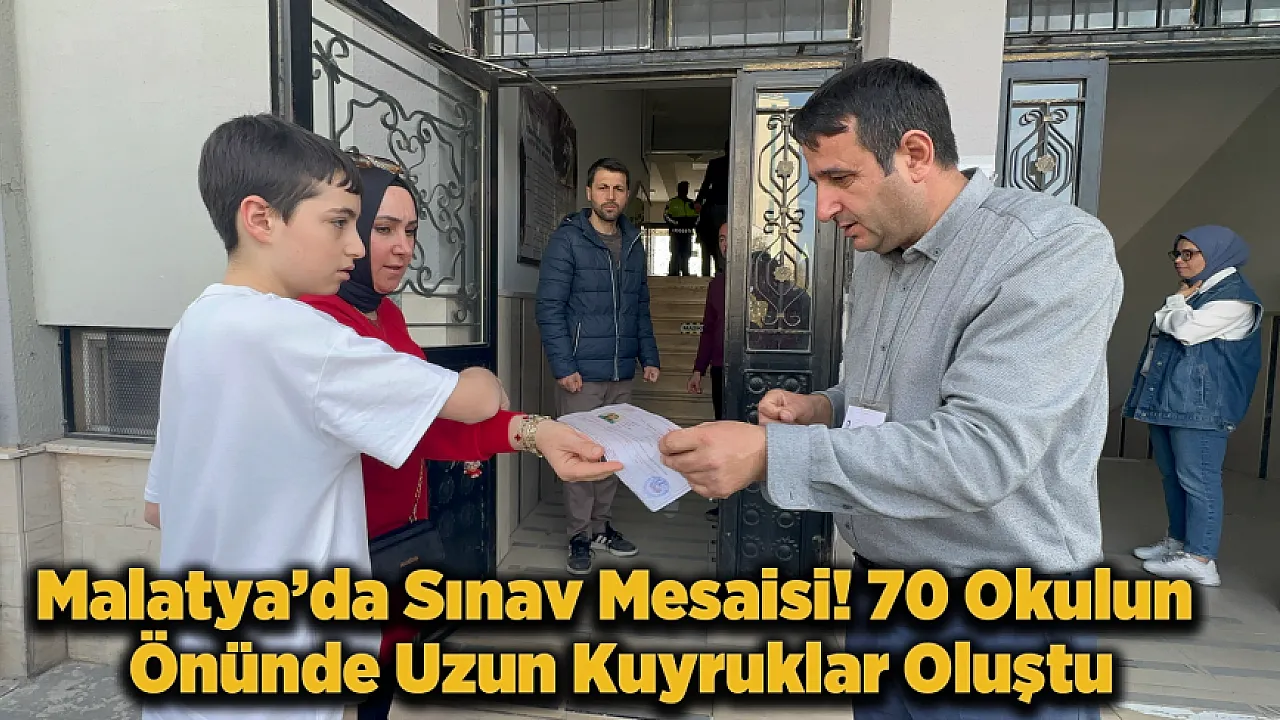 Malatya'da Bursluluk Sınavı Heyecanı! 19 Bin Öğrenci Geleceği İçin Yarıştı