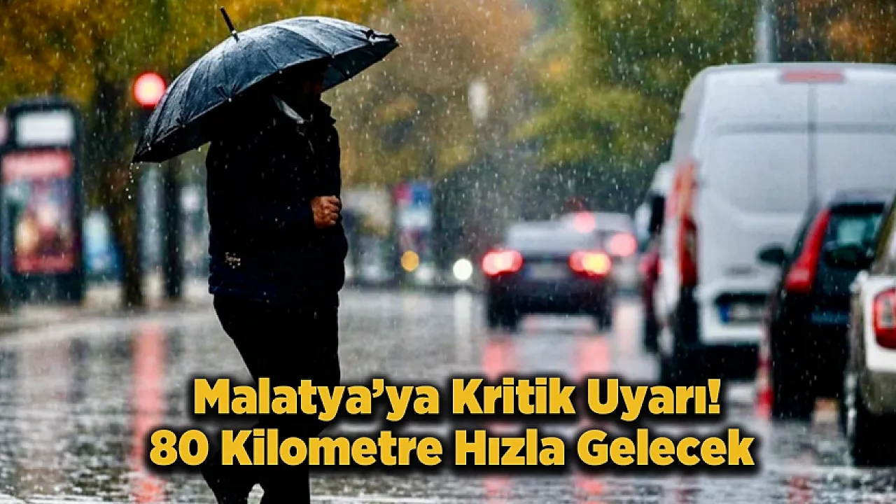 Malatya'da Turuncu Alarm! Fırtına ve Dolu Kapıda