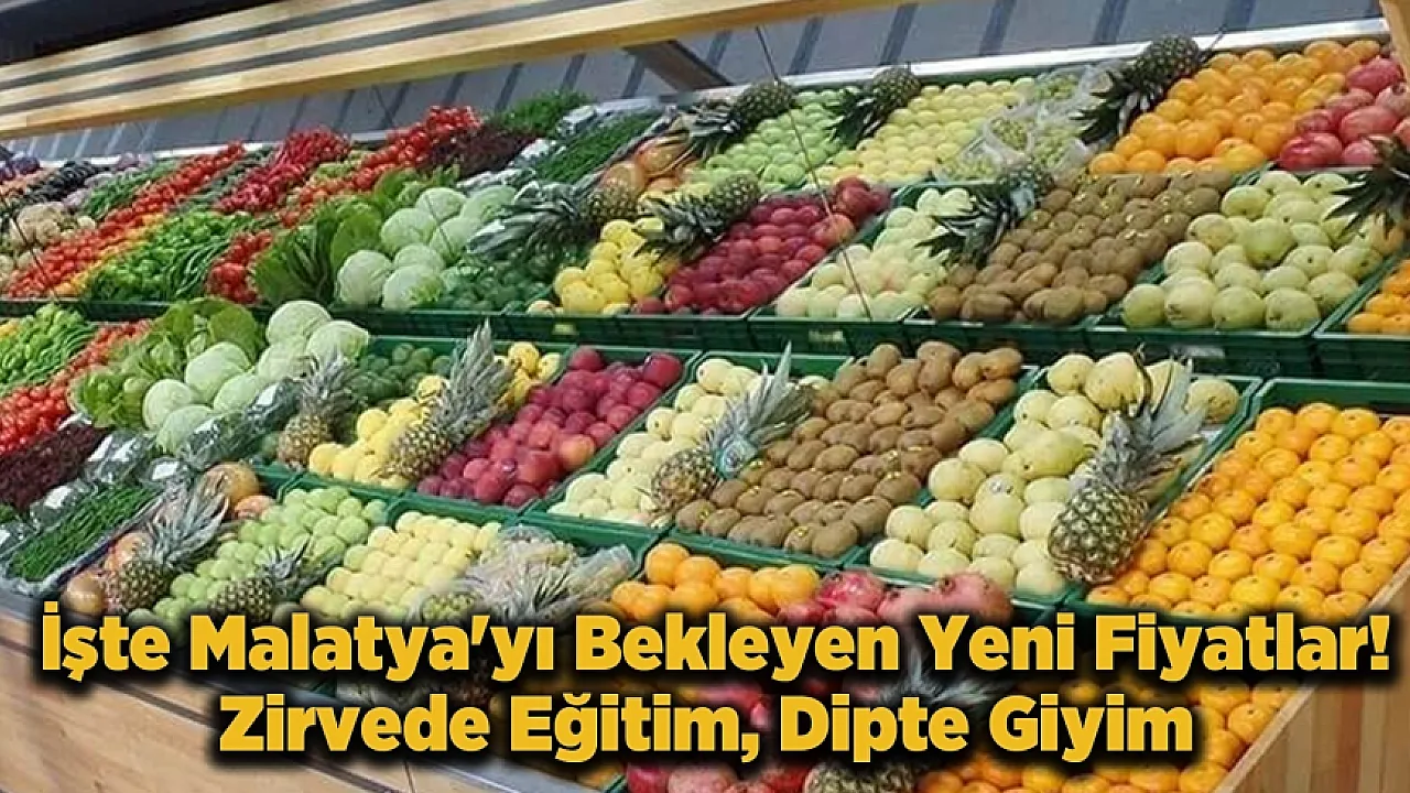Malatya'da Enflasyon Tablosu! Konut ve Gıda Fiyatları Ne Kadar Arttı?