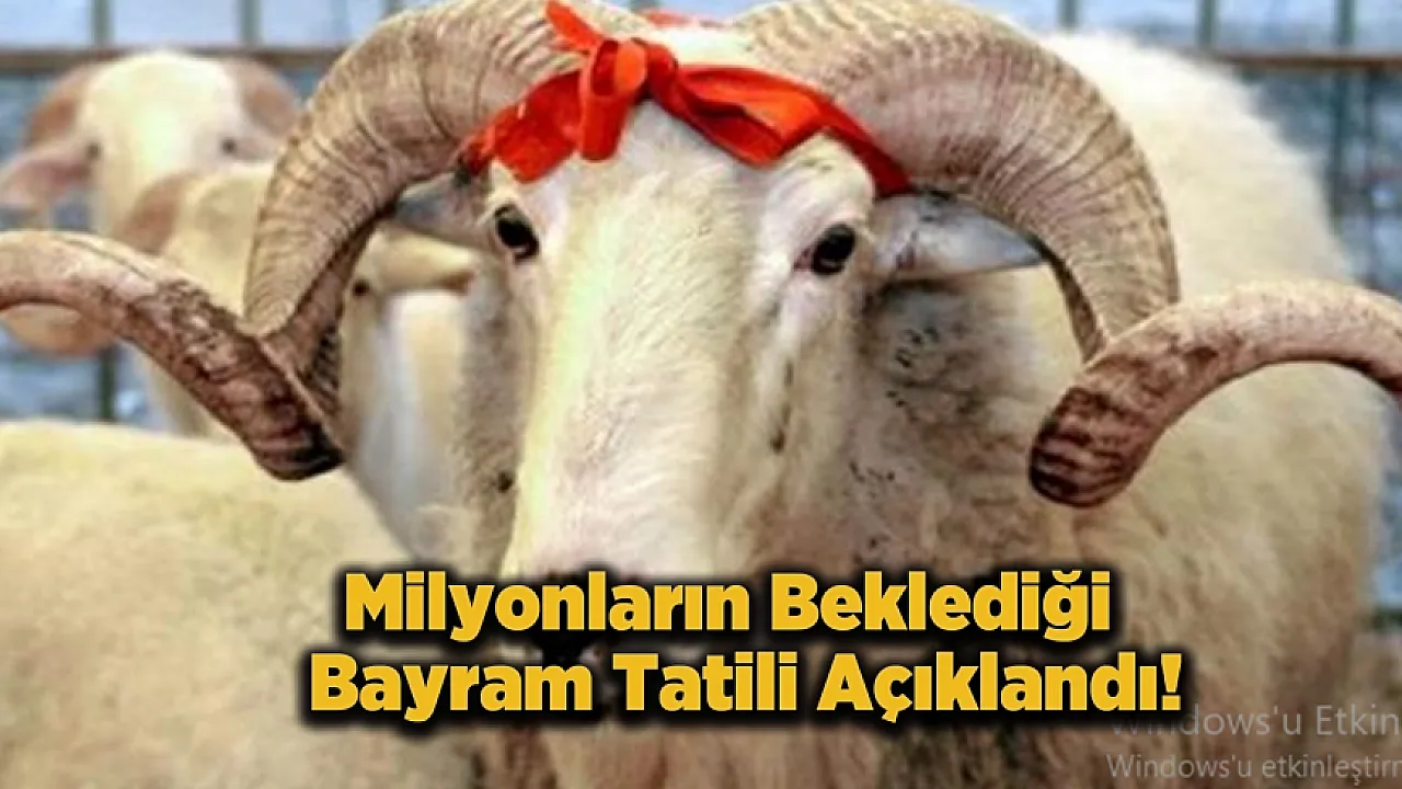 Kamu Çalışanlarına Müjde! Kurban Bayramı Tatili Açıklandı