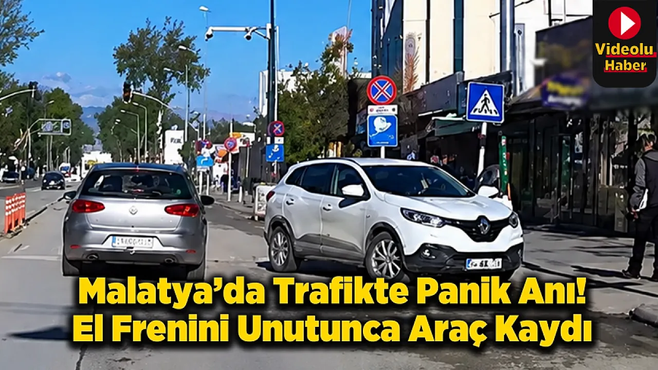 Malatya İnönü Caddesi'nde İlginç Kaza!