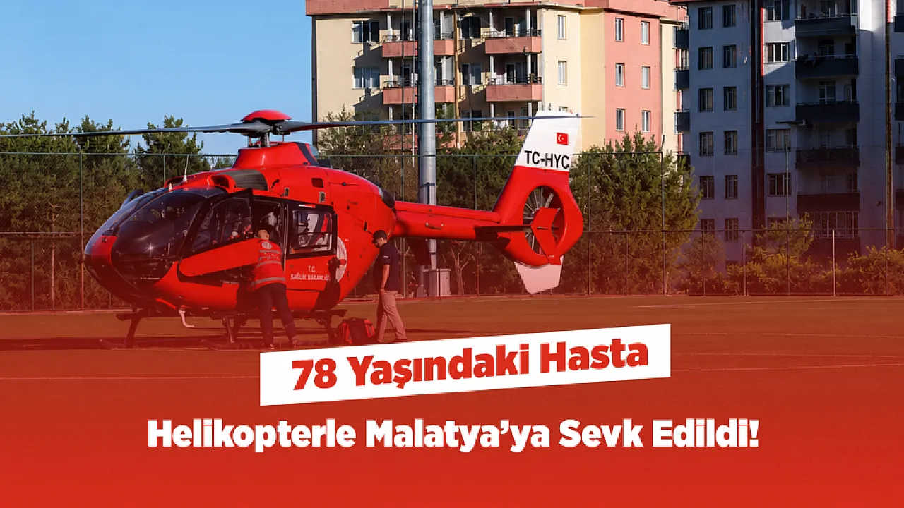 Darende'de Fenalaşan Yaşlı Hasta Hastaneye Kaldırıldı
