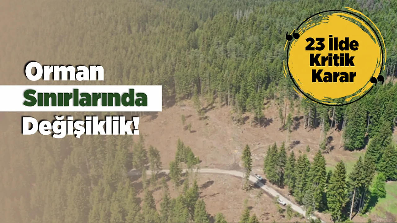 Malatya Dahil 23 İlde Yeni Dönem! Orman Sınırlarında Değişiklik