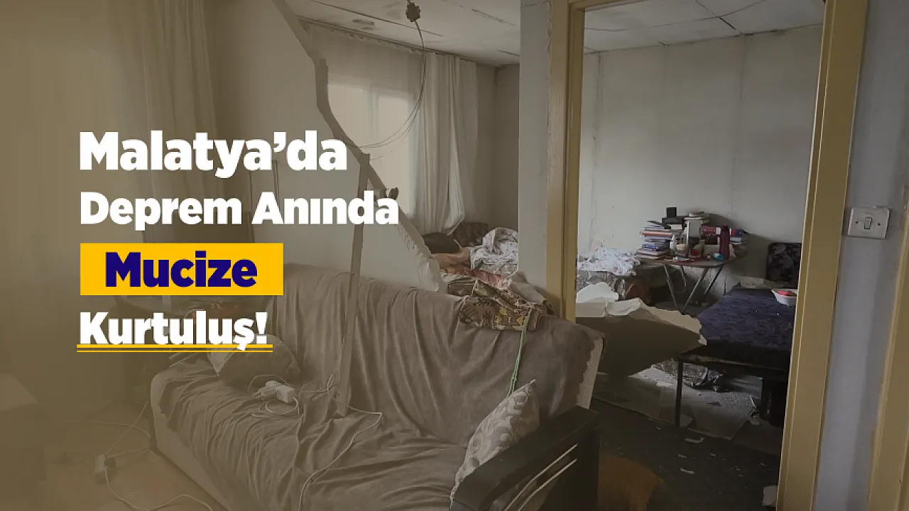 Malatya'da Depremde Duvar Yıkıldı! Genç Kız Son Anda Kurtarıldı