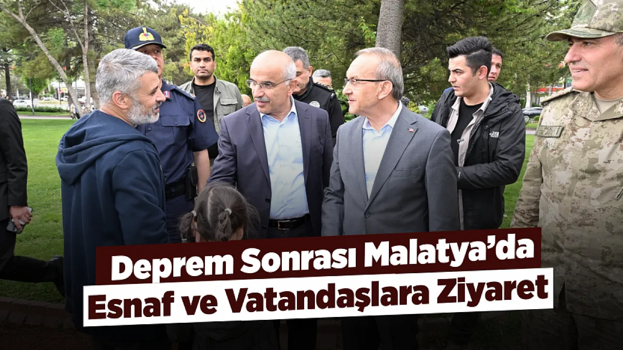 Malatya'da Vatandaşlara Geçmiş Olsun Ziyareti!