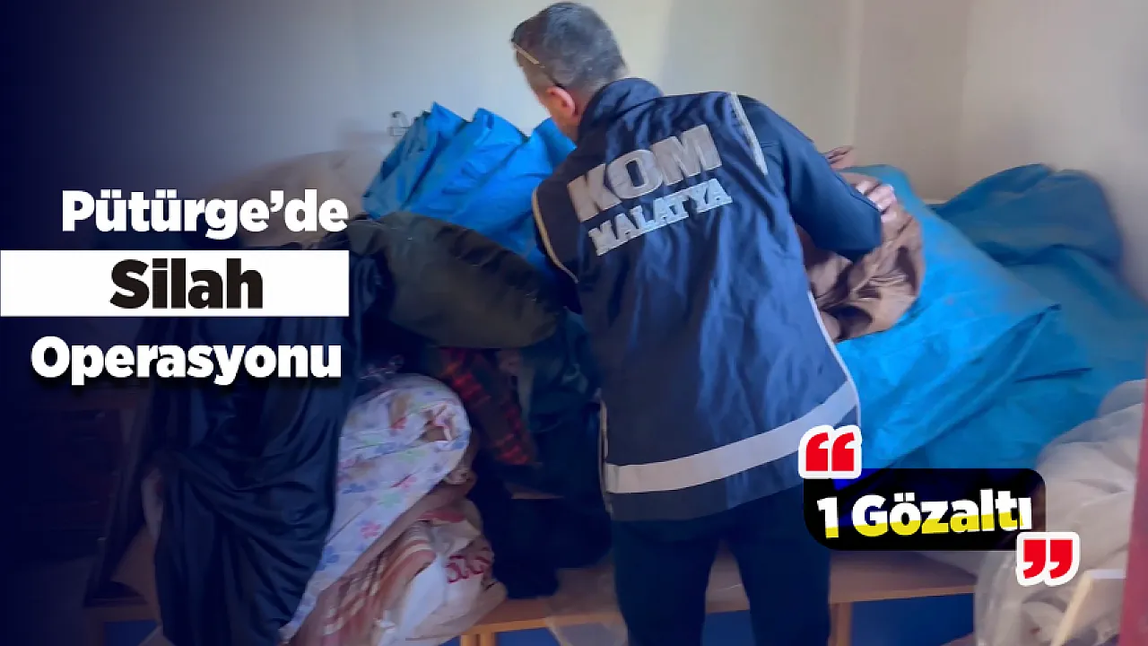Pütürge'de Kaçak Silah Operasyonu! Adliyeye Sevk Edilen Şüpheli Tutuklandı