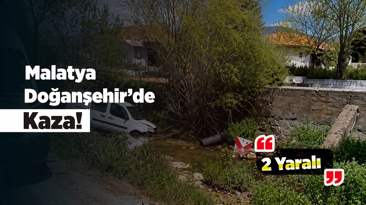 Malatya Doğanşehir'de Kaza! Araçtaki 2 Kişi Yaralandı