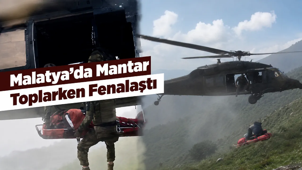 Malatya'da Zamanla Yarış! Dağlık Bölgede Rahatsızlanan Vatandaş Helikopterle Kurtarıldı
