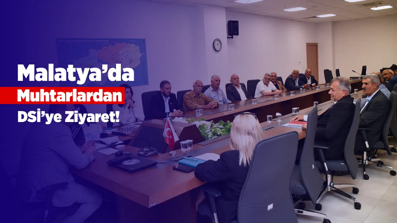 Malatya Battalgazi'de Sulama Projeleri İçin Yeni Girişim!