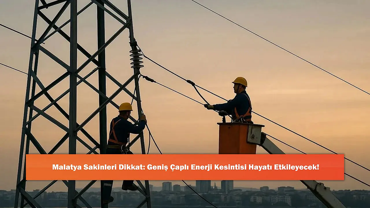 Malatya Sakinleri Dikkat: Geniş Çaplı Enerji Kesintisi Hayatı Etkileyecek!
