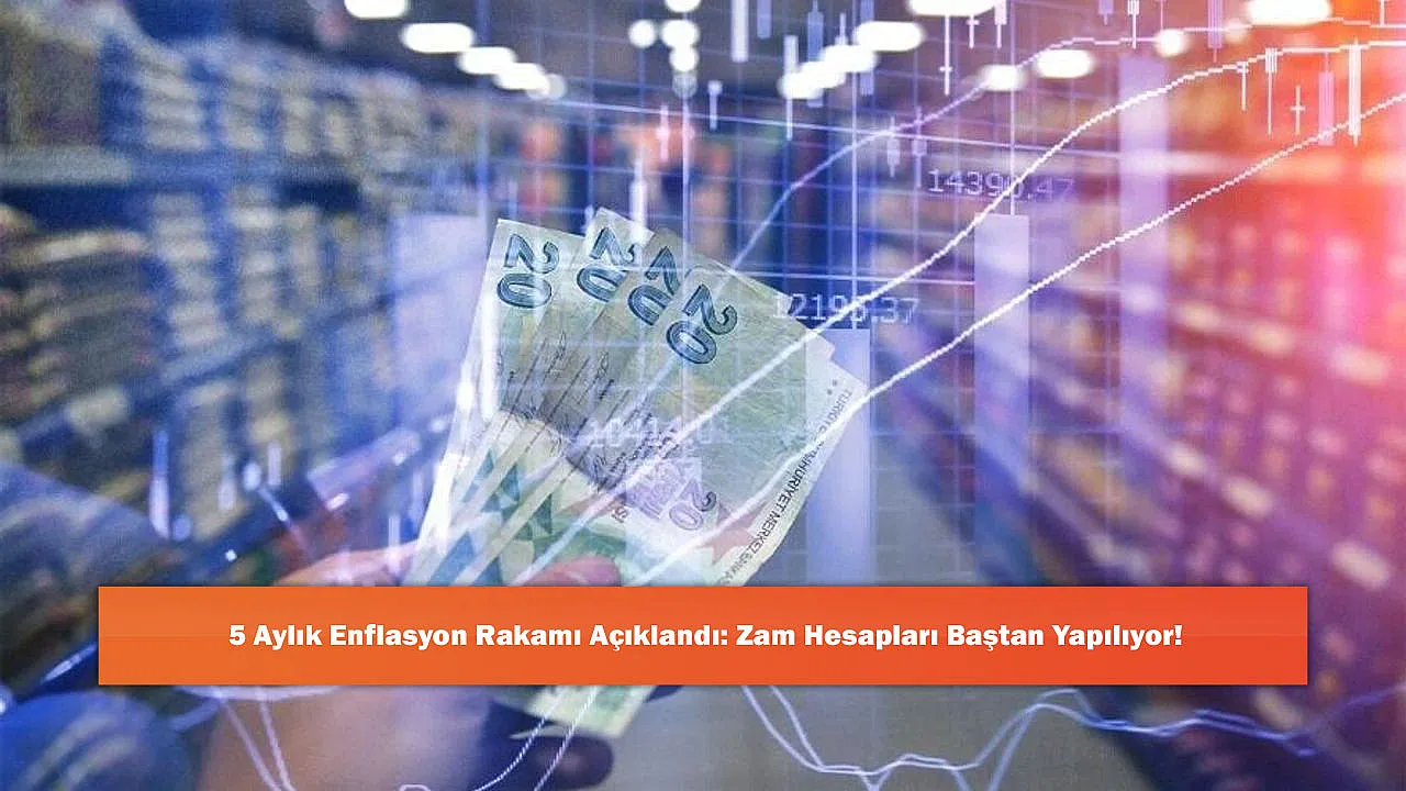5 Aylık Enflasyon Rakamı Açıklandı: Zam Hesapları Baştan Yapılıyor!