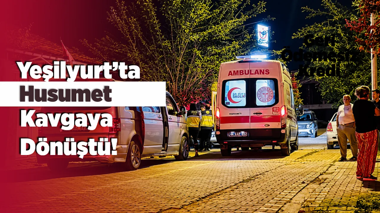 Yeşilyurt'ta İki Grup Karşı Karşıya Geldi,3 Yaralı!