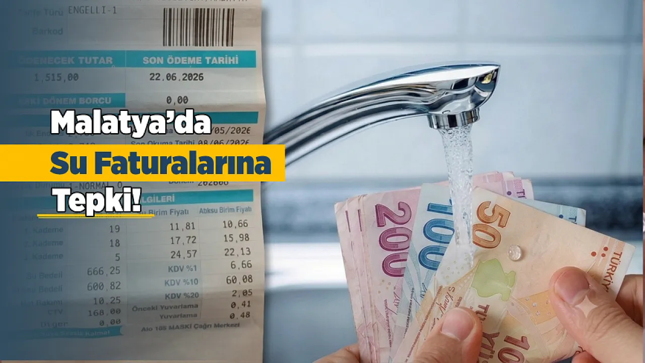Malatya'da Su Faturaları Tartışma Yarattı! Vatandaşlar Açıklama Bekliyor