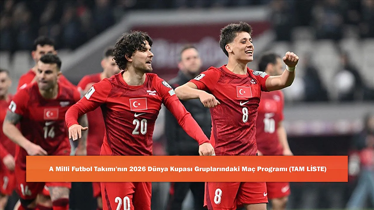 A Milli Futbol Takımı'nın 2026 Dünya Kupası Gruplarındaki Maç Programı (TAM LİSTE)