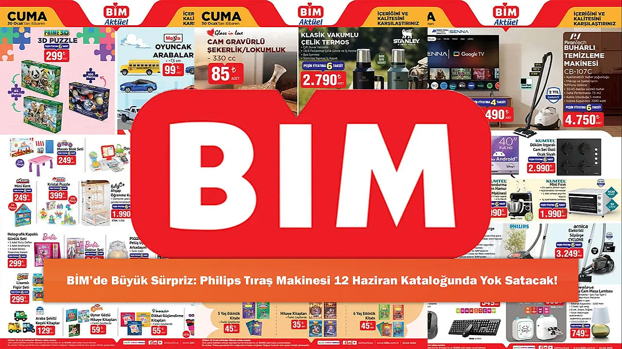 BİM'de Büyük Sürpriz: Philips Tıraş Makinesi 12 Haziran Kataloğunda Yok Satacak!