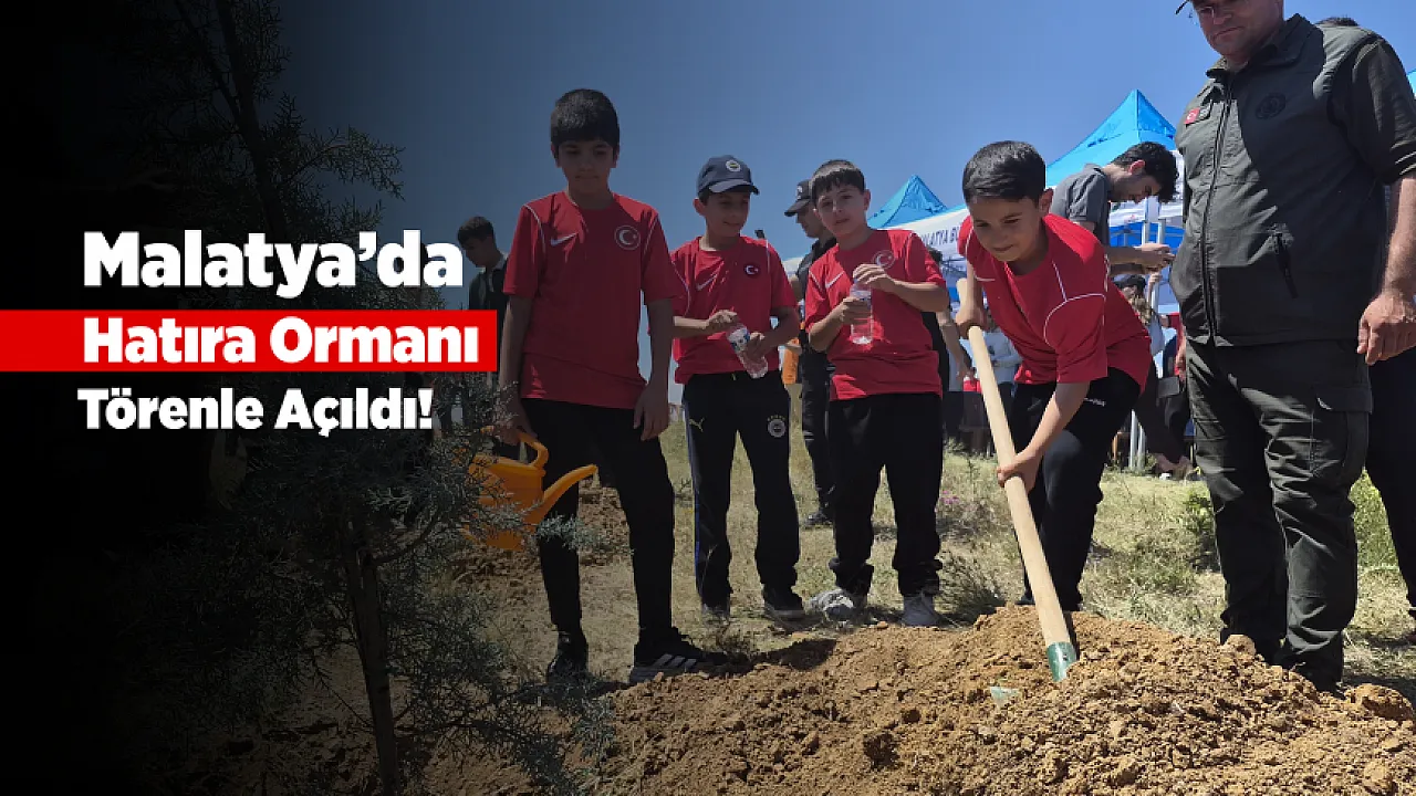 Milli Sporcuların İz Bırakan Hediyesi! Malatya'da Yüzlerce Fidan Dikildi