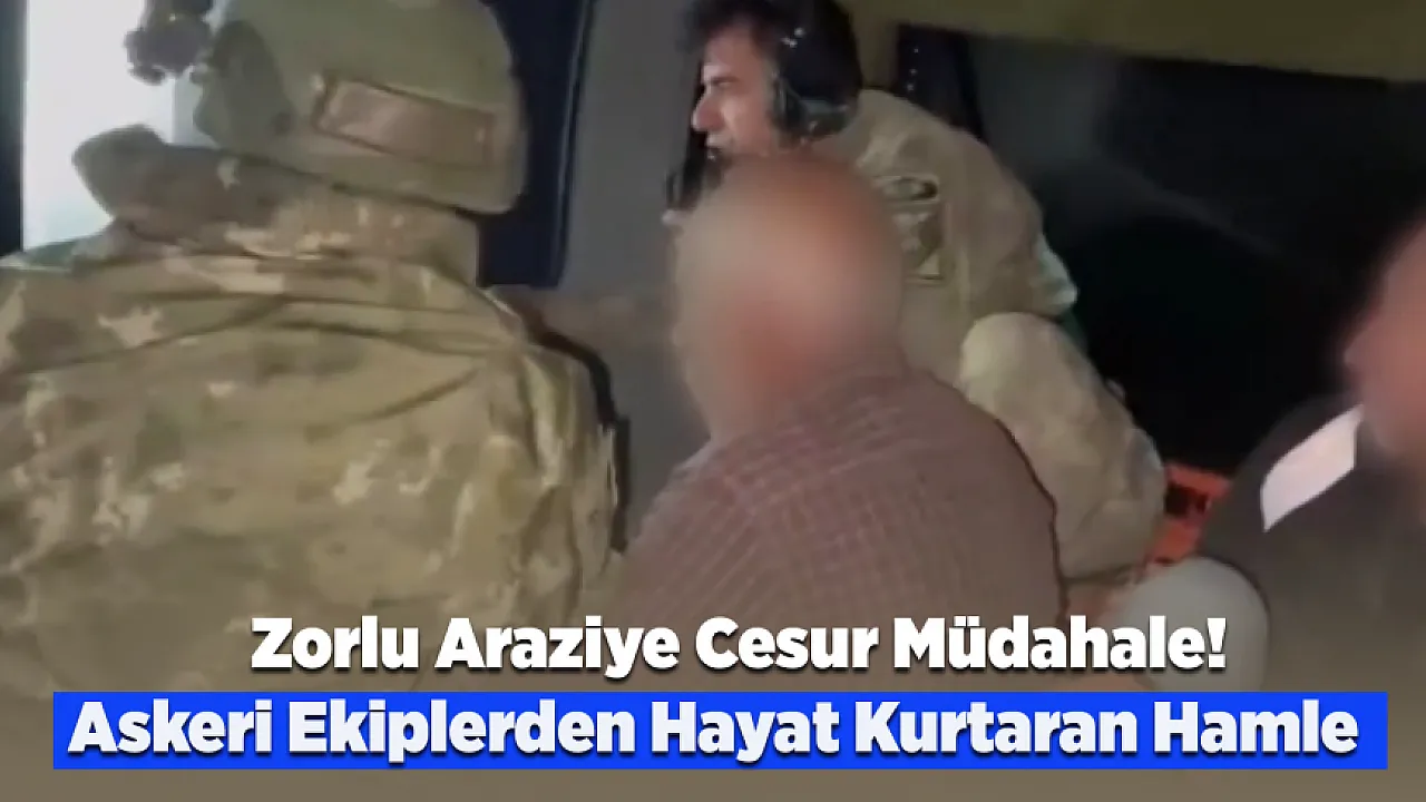 Malatya'da Zamanla Yarış! Dik Yamaçlardan Hava Operasyonu