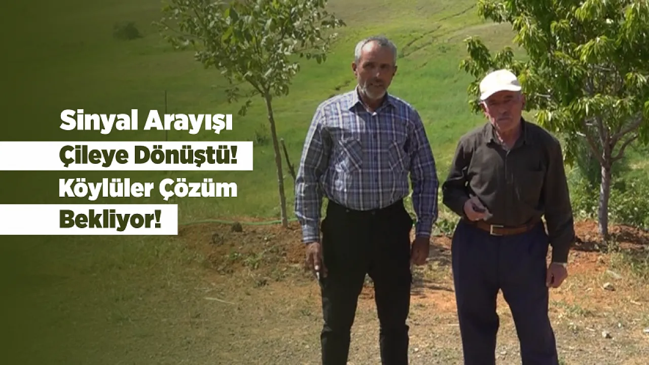 Malatya'da İletişim Sorunu Büyüyor! Şebeke İçin Kilometrelerce Yürüyorlar
