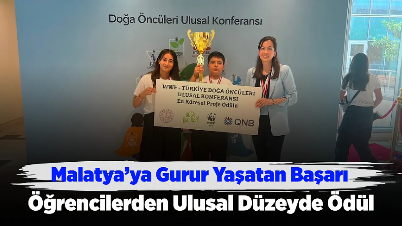 Malatyalı Öğrencilerden Başarı! Ulusal Konferansta Ödül Kazandılar