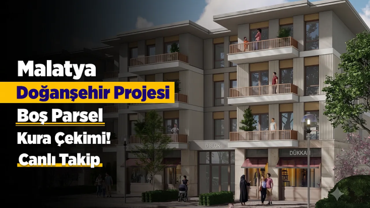 Malatya Doğanşehir Boş Parsel Hak Sahipleri İçin Kura Heyecanı! Canlı Takip