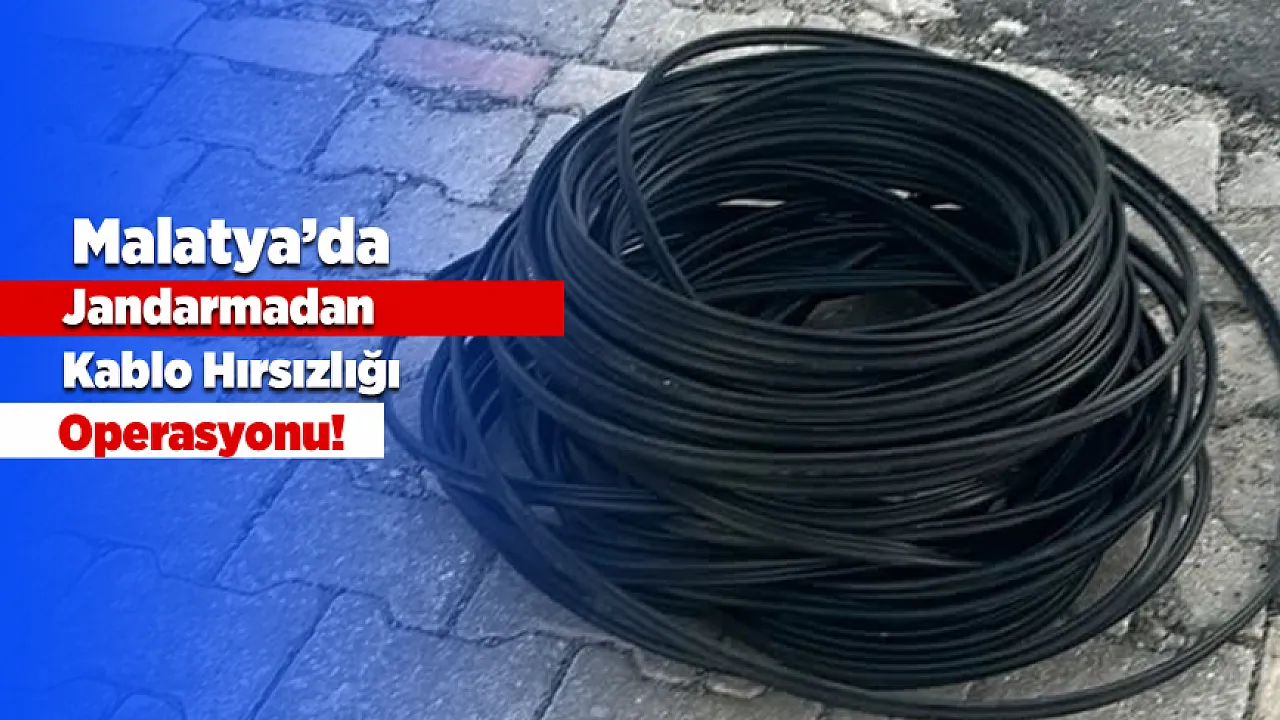 Doğanşehir'de Jandarmadan Kablo Hırsızlığı Operasyonu