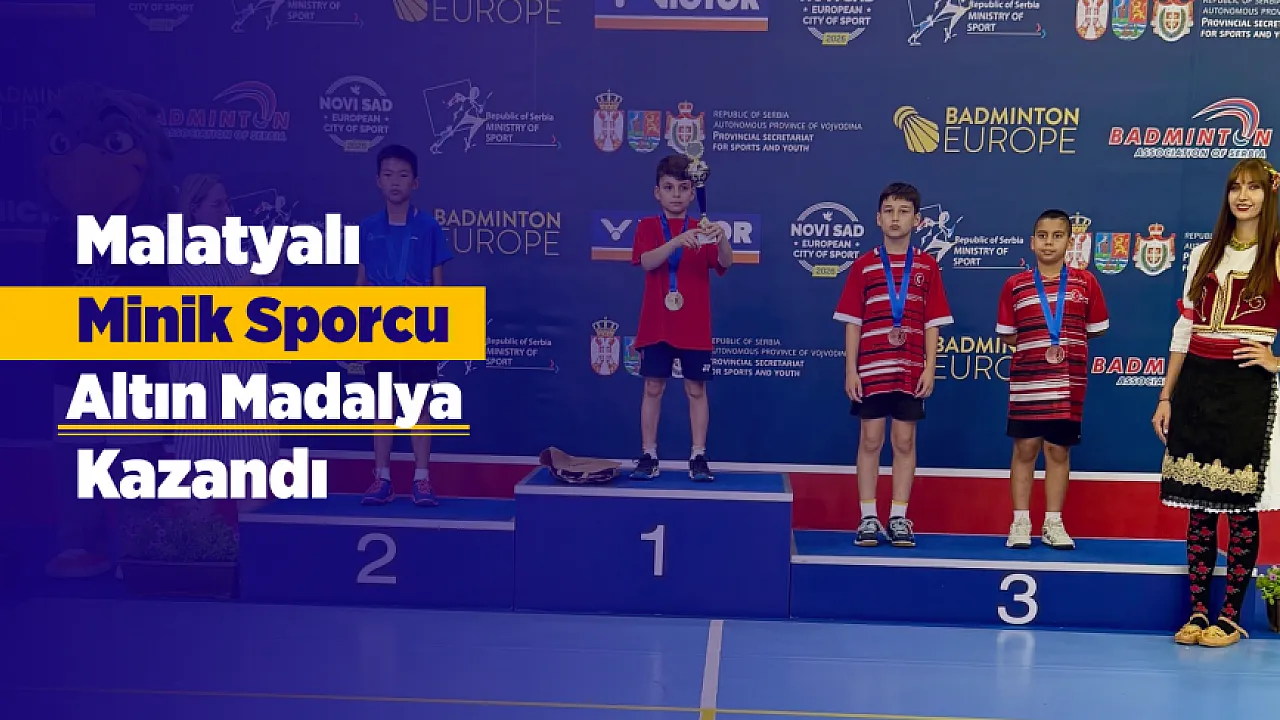 Malatyalı Sporcu Kerem Eren Çelik, Uluslararası Turnuvada Altın Madalya Kazandı!