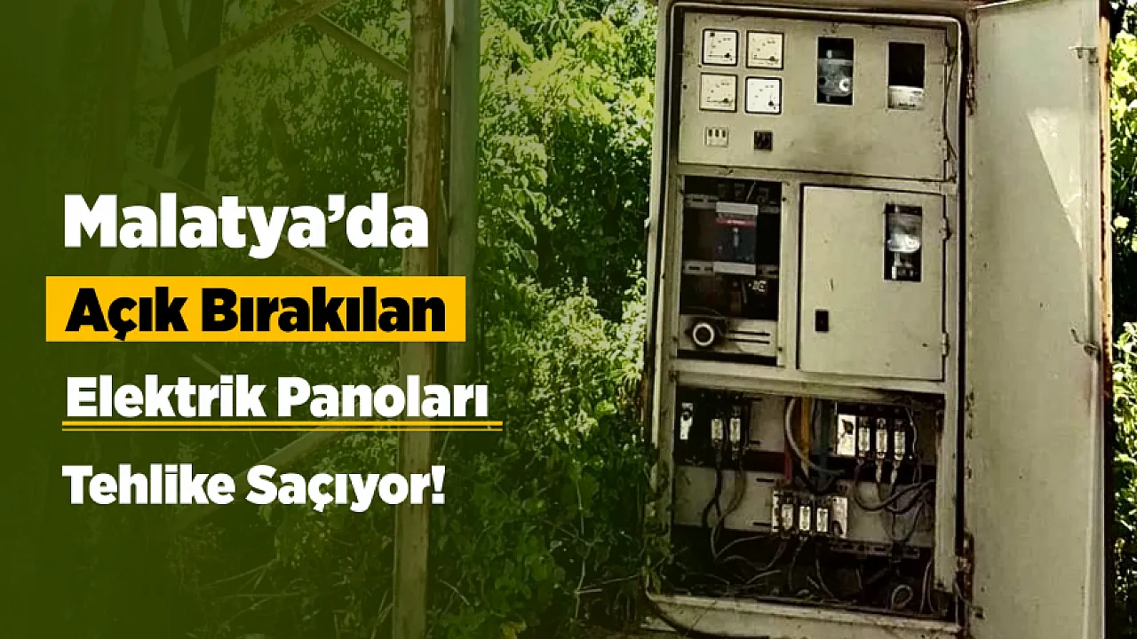 Malatya'da Okul Yolundaki Açık Elektrik Panoları Tepki Çekti!