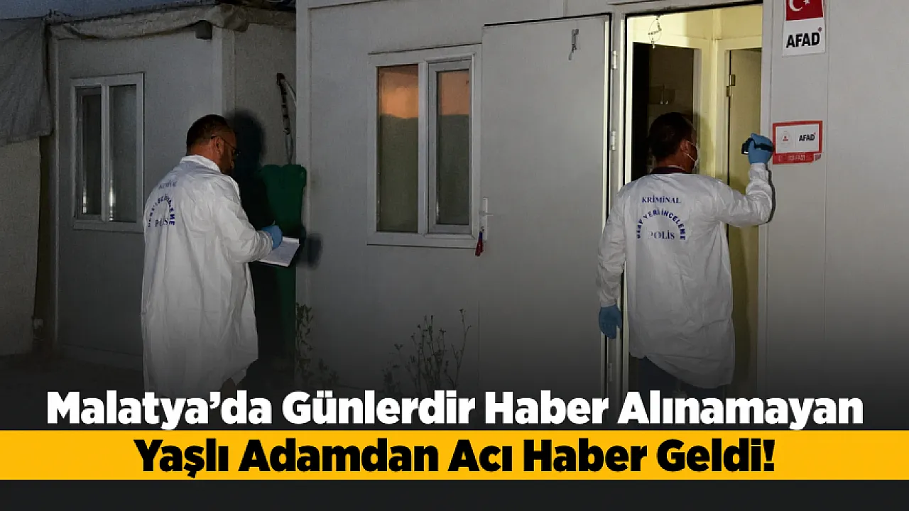 Malatya'da 67 Yaşındaki Şahıs Konteynerde Ölü Bulundu