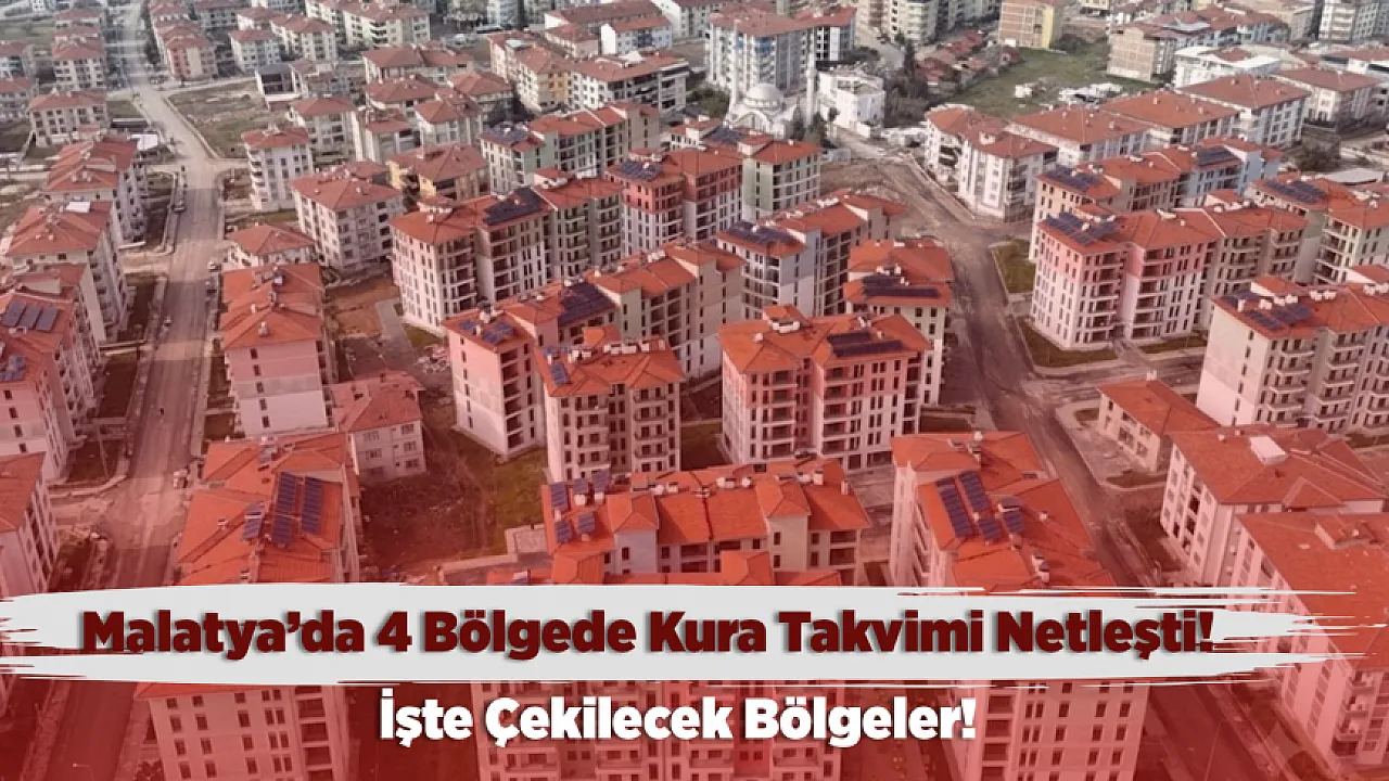 Malatya'da Heyecanlı Bekleyiş! Konut ve Dükkanların Hak Sahipleri Seçiliyor
