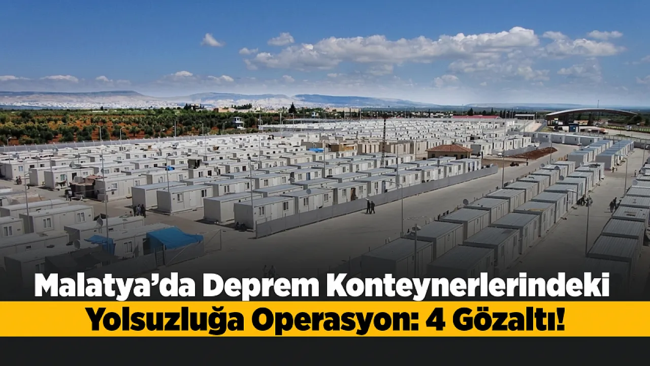 ERTV Gündeme Getirdi, Malatya'da Operasyon Yapıldı: 4 Gözaltı!
