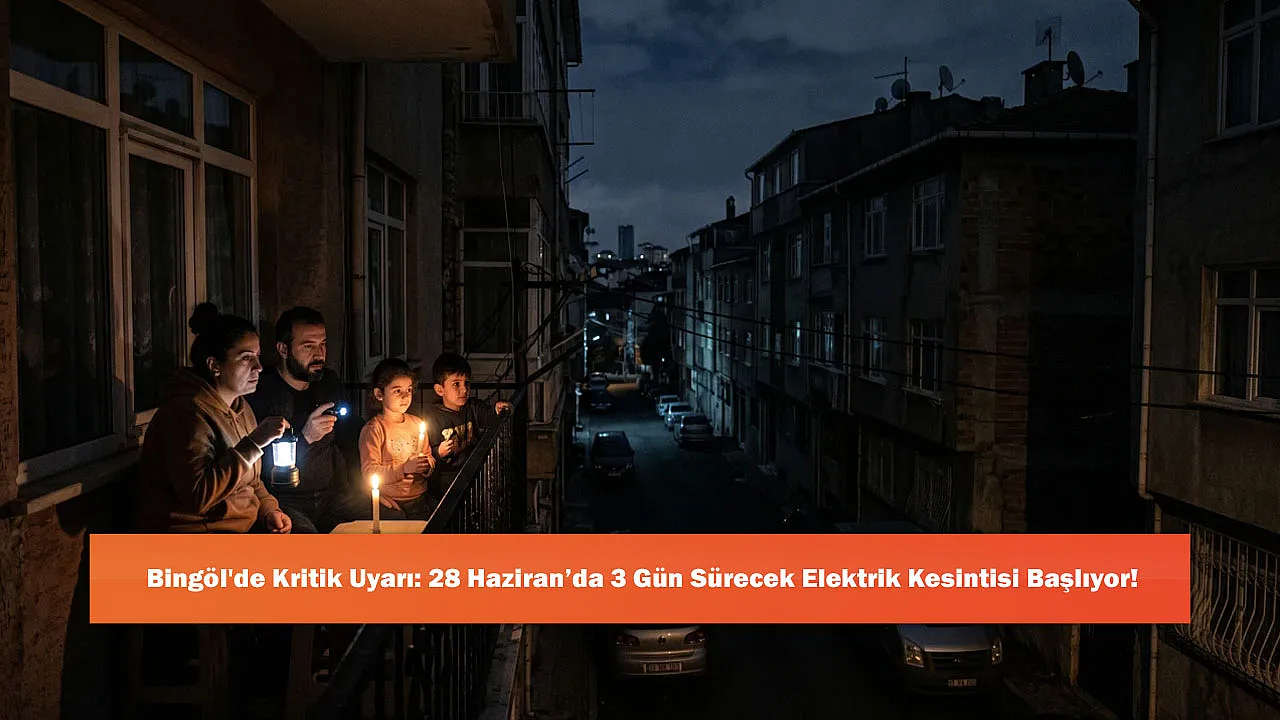 Bingöl'de Kritik Uyarı: 28 Haziran'da 3 Gün Sürecek Elektrik Kesintisi Başlıyor!