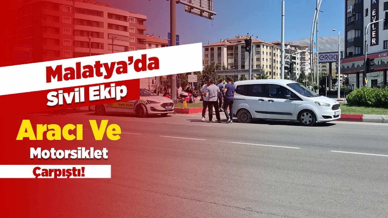 Malatya Çevreyolunda Korkutan Kaza