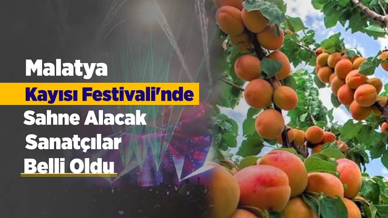 Malatya Kayısı Festivali İçin Geri Sayım Başladı! Ünlü İsimler Sahne Alacak