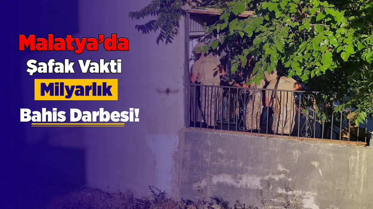 Malatya'da Şafak Vakti Bir Şebeke Çökertildi! Tutuklamalar Var