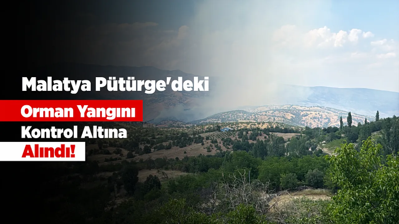 Pütürge'deki Orman Yangını Kontrol Altına Alındı! Bölgede Soğutma Çalışmaları Aralıksız Devam Ediyor