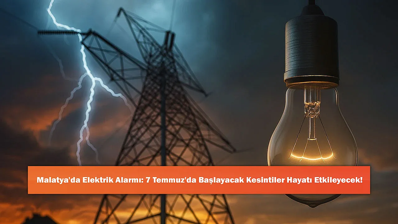 Malatya'da Elektrik Alarmı: 7 Temmuz'da Başlayacak Kesintiler Hayatı Etkileyecek!