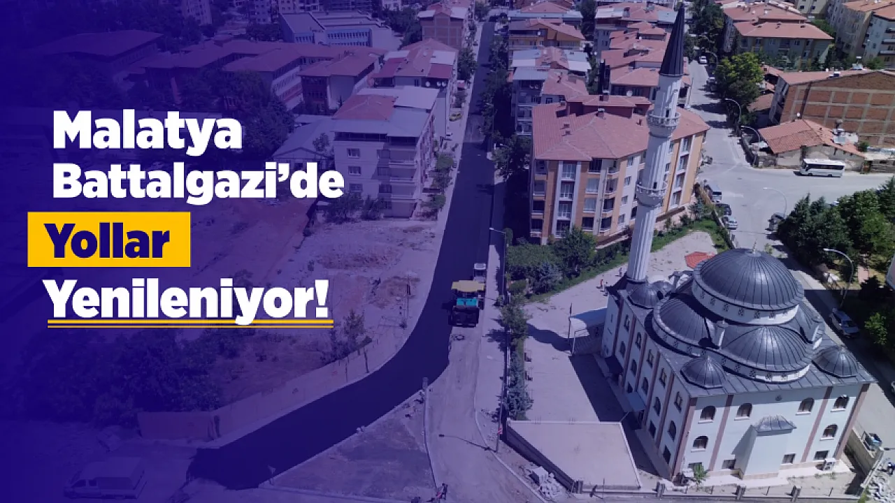 Battalgazi'de Yol Yenileme Çalışmaları Devam Ediyor! İki Mahallede Sıcak Asfalt Tamamlandı