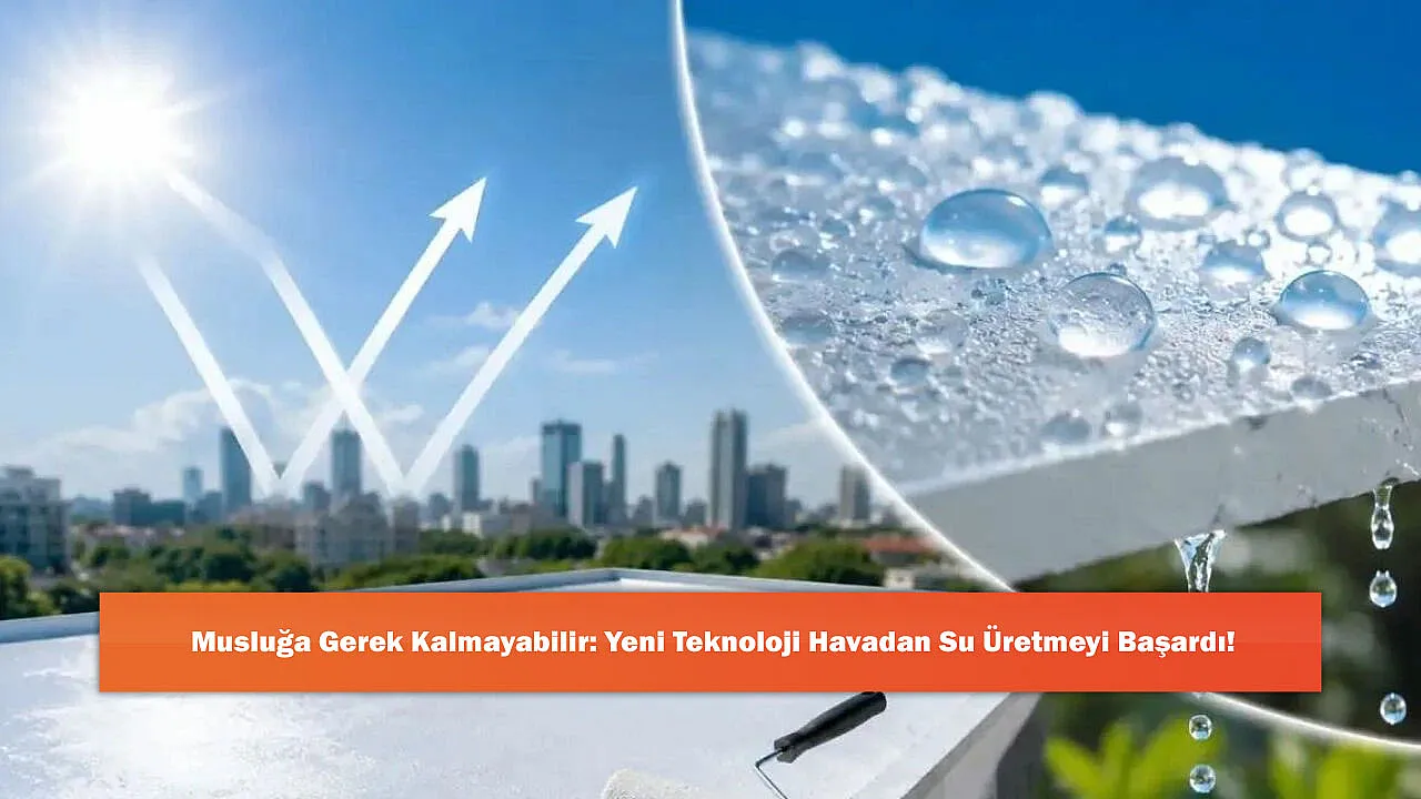 Musluğa Gerek Kalmayabilir: Yeni Teknoloji Havadan Su Üretmeyi Başardı!