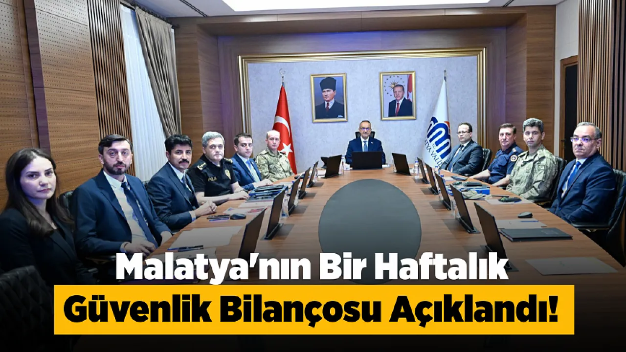 Malatya'da Bir Haftada Binlerce Kişi Denetlendi! İşte Asayiş Raporu
