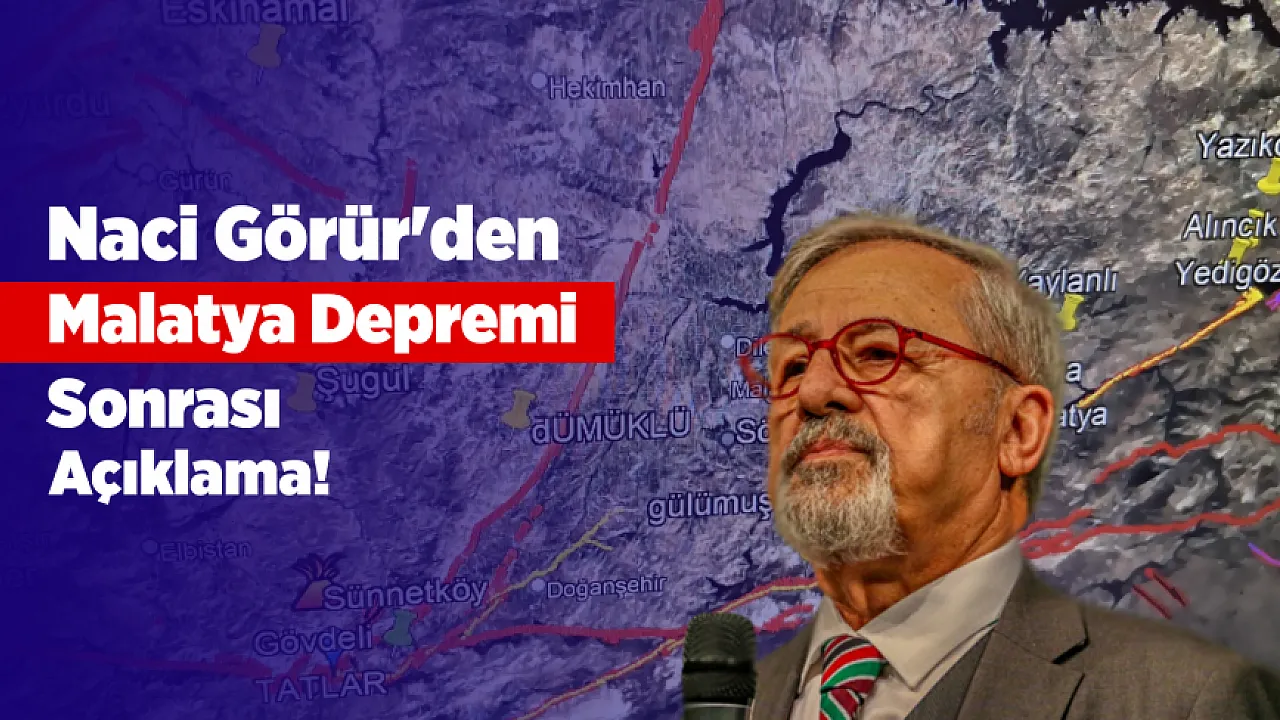 Naci Görür'den Malatya Depremi Sonrası Açıklama! 'Malatya Fayı Tetiklenmedi'