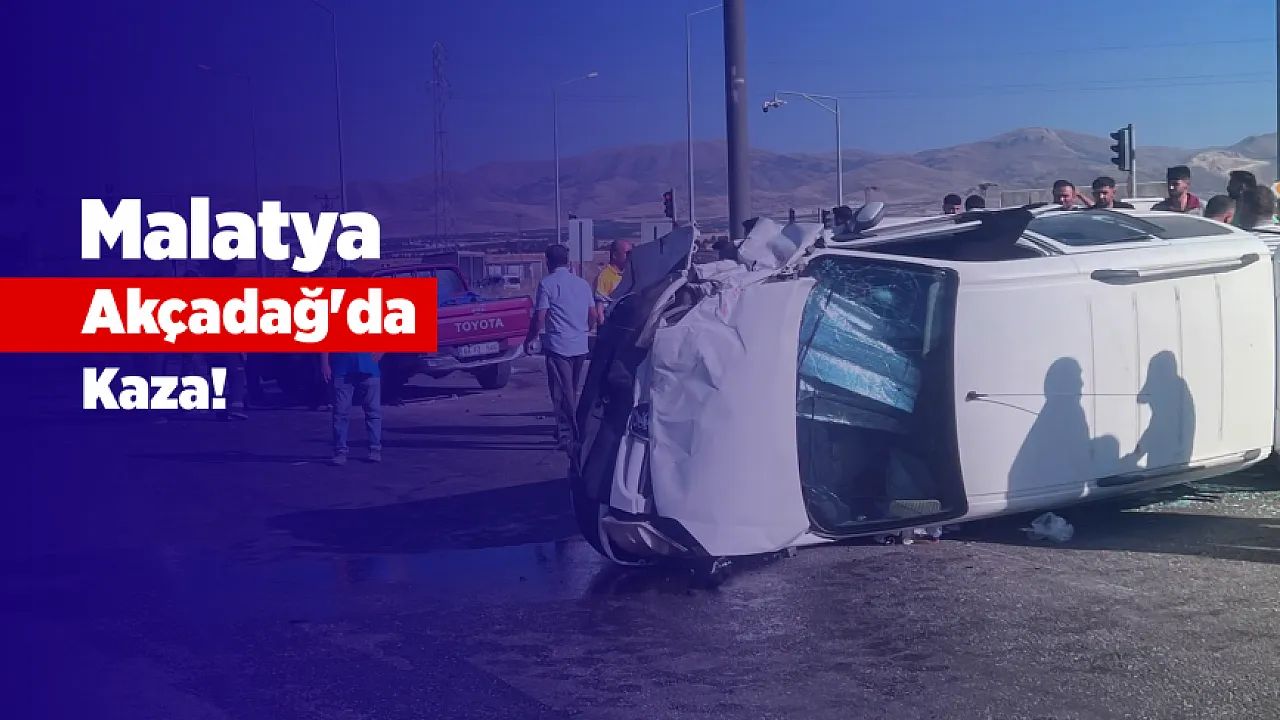 Malatya'da İki Otomobil Çarpıştı! 2 Kişi Yaralandı