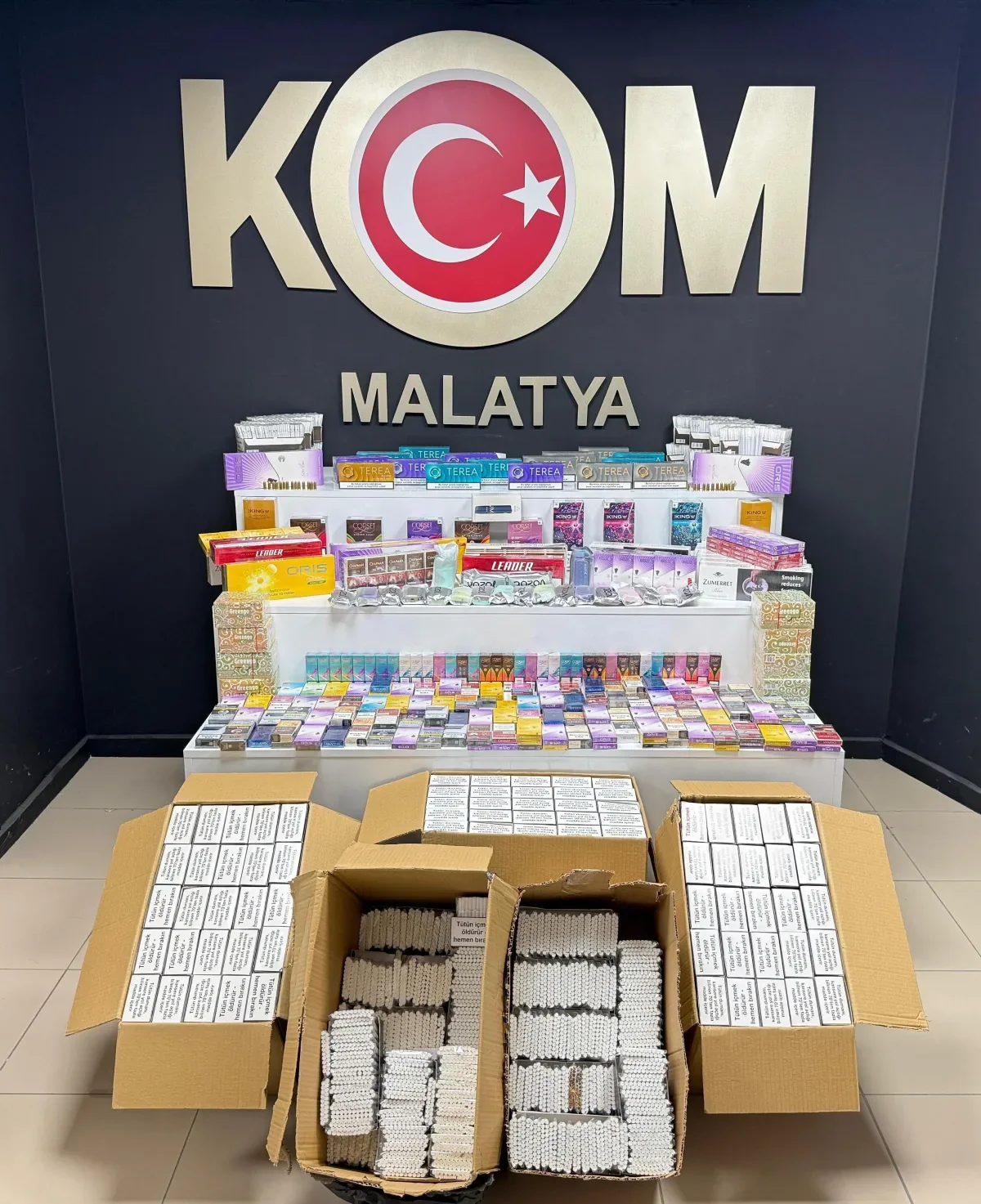 Malatya’da Kaçakçılık Operasyonu: Binlerce Bandrolsüz Ürün Ele Geçirildi