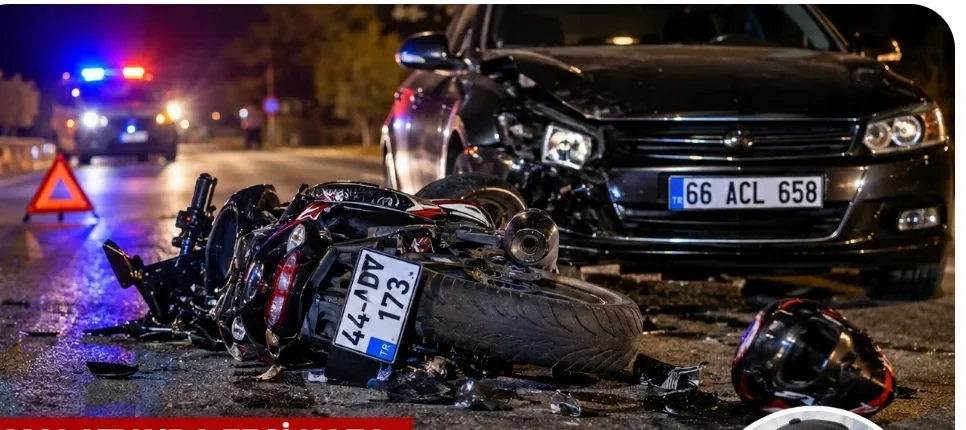 Malatya’da Feci Kaza: Motosiklet Sürücüsü Hayatını Kaybetti
