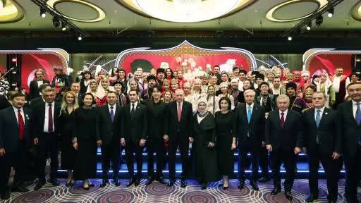 Cumhurbaşkanı Erdoğan, 29 Ekim Cumhuriyet Bayramı ve Türk Devletleri Teşkilatı (TDT) Zirvesinde konuk devlet başkanlarıyla bir araya geldi