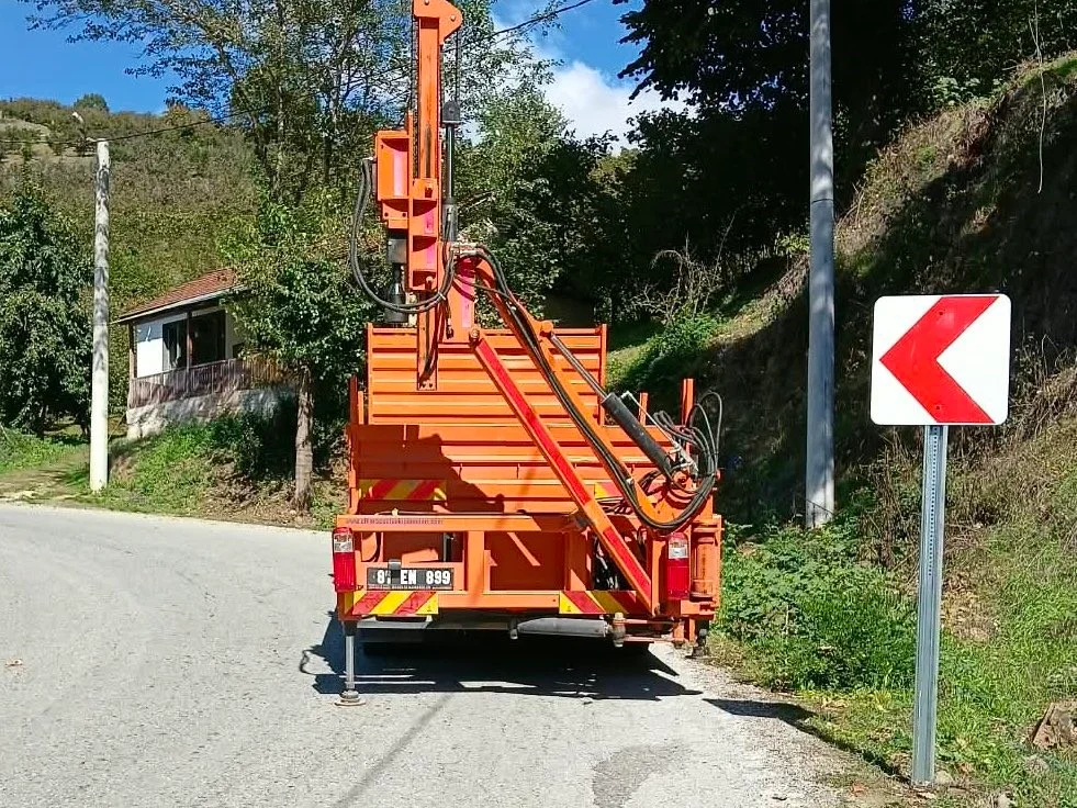 Köy yollarında güvenlik çalışması