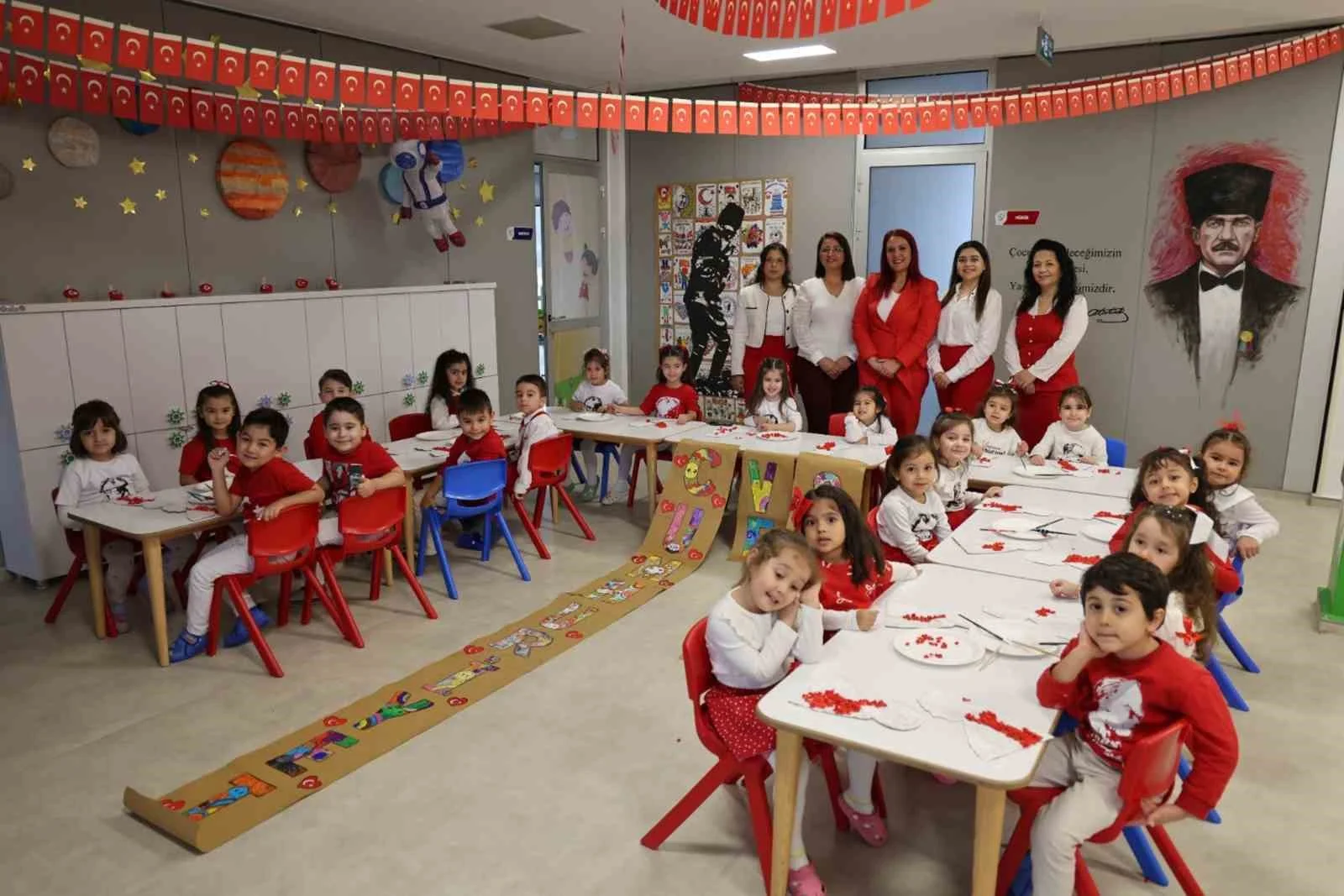 Muğla’da Cumhuriyet, çocukların hayalleriyle renklendi