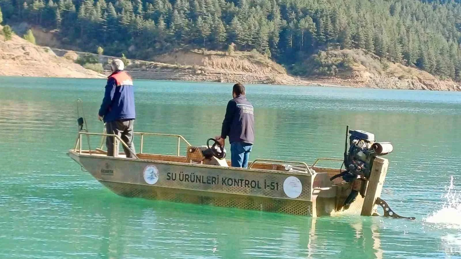 Çay Barajı’nda kaçak avcılığa yönelik denetim
