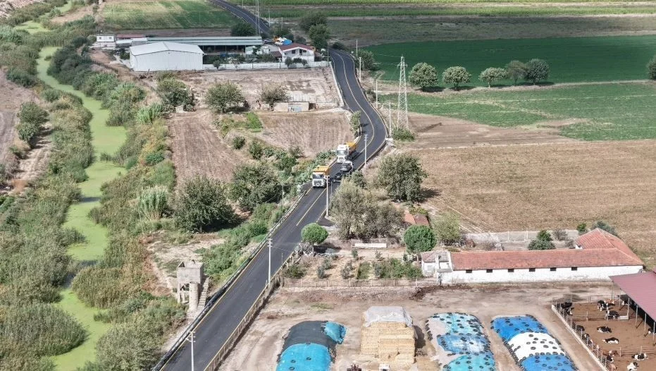Milas’ta 5,8 kilometrelik yol çalışması tamamlandı